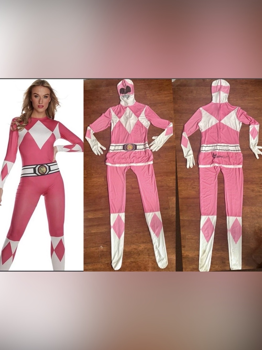 Pink Power Ranger Morphsuit Women’s XL